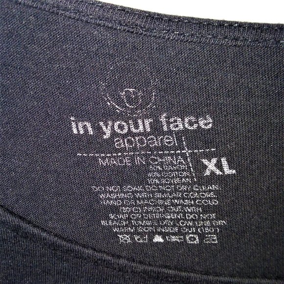 T-shirt Fruit Of The Loom Noir Oeil D'Rê / Illuminati - Taille XXL